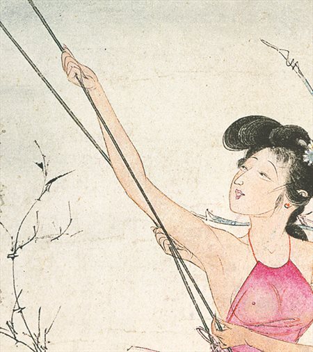 迎泽-胡也佛的仕女画和最知名的金瓶梅秘戏图